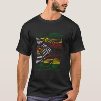 Camiseta Zimbabwe Zimbabwean Pride Handfist Heritage Zimbab