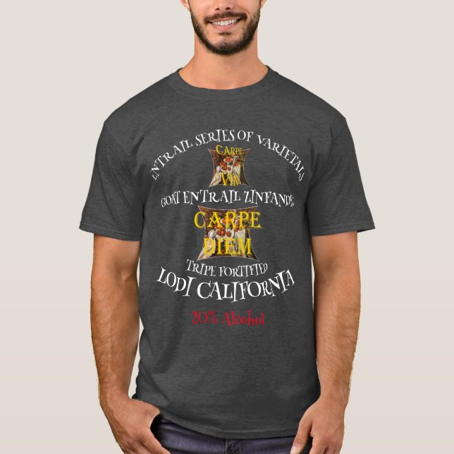 Camiseta Zinfandel de entranhas de cabra da tripa da Califó (Frente)