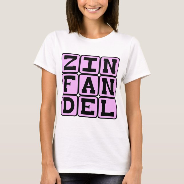 Camiseta Zinfandel, Tipo de Vinho Branco (Frente)