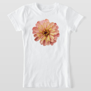 Camiseta Zinnia Floral Flower Nature Fotografia