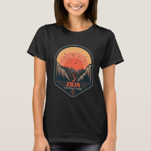 Camiseta Zion National Park Camping Lover Sunset