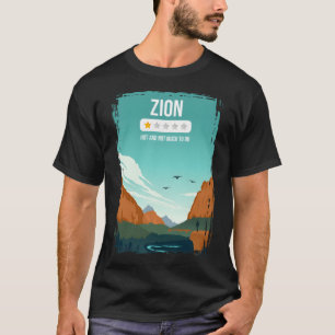 Camiseta Zion National Park Funny One Star Review Utah Trav