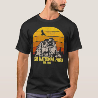 Camiseta Zion National Park Retro Vintage Distressed