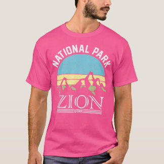 Camiseta Zion National Park Utah Camping Hiking Retro Gift