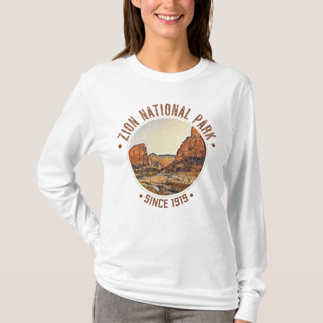 Camiseta Zion National Park Utah EUA aflora-se ao ar livre (Frente)