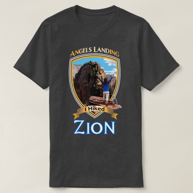 Camiseta Zion National Park Utah I Caminhou Anjos Aterrissa (Frente do Design)