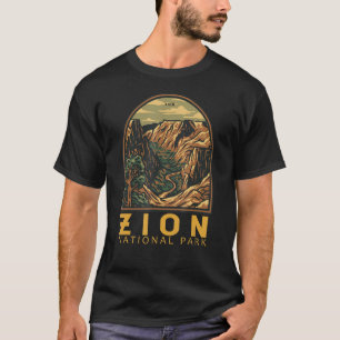 Camiseta Zion National Park Utah O Emblem Vintage