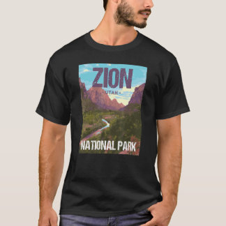 Camiseta Zion National Park Utah Poster Design