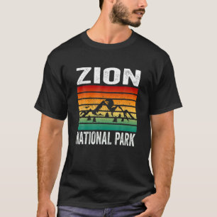 Camiseta Zion National Park Utah Retro Vintage Sunset Souve