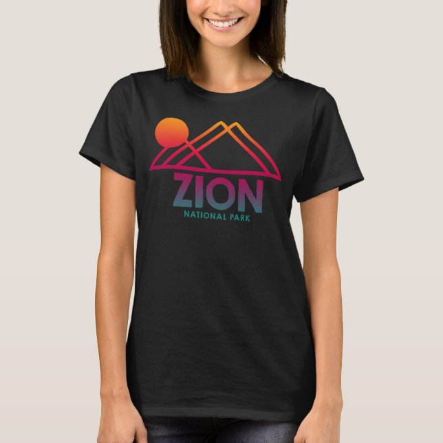Camiseta Zion National Park Utah Souvenir UT Gradie (Frente)