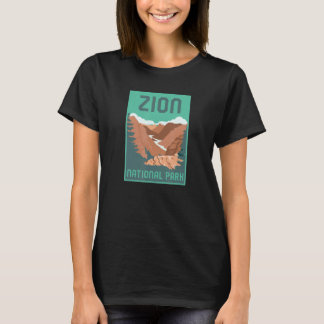 Camiseta Zion National Park Utah Vacation Poster Style Retr