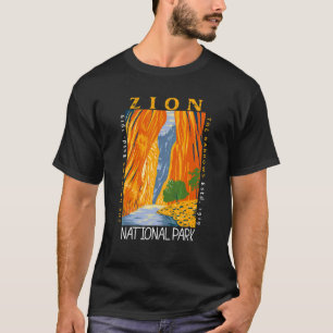 Camiseta Zion National Park Utah Vintage O Vintag dos estre