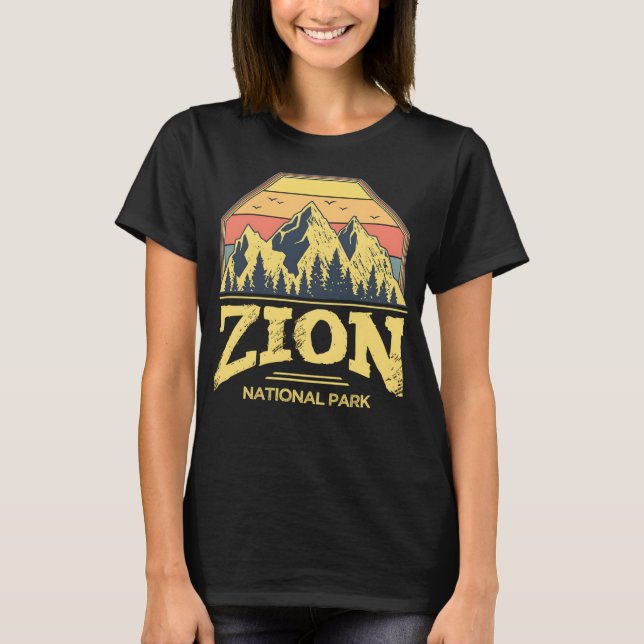 Camiseta Zion National Park Vintage (Frente)