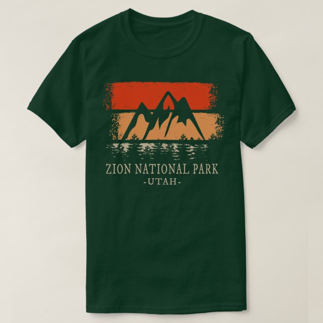 Camiseta Zion National Park Vintage (Frente do Design)
