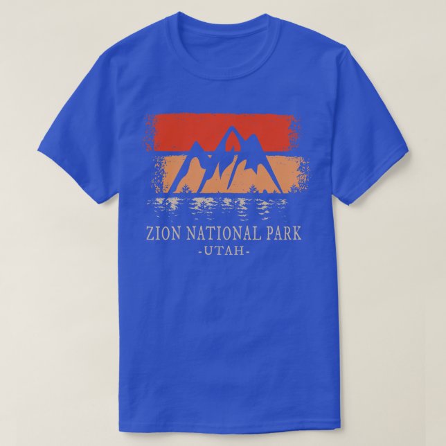 Camiseta Zion National Park Vintage (Frente do Design)