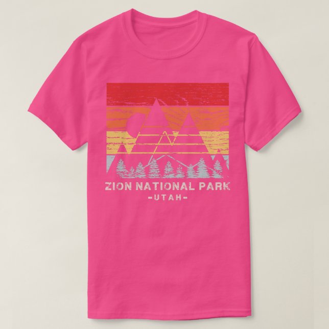 Camiseta Zion National Park Vintage 1 (Frente do Design)