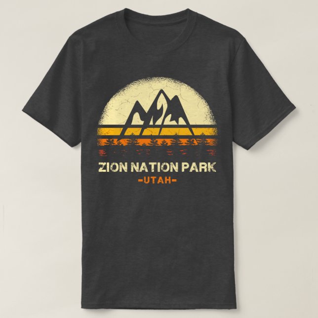 Camiseta Zion National Park Vintage 3 (Frente do Design)