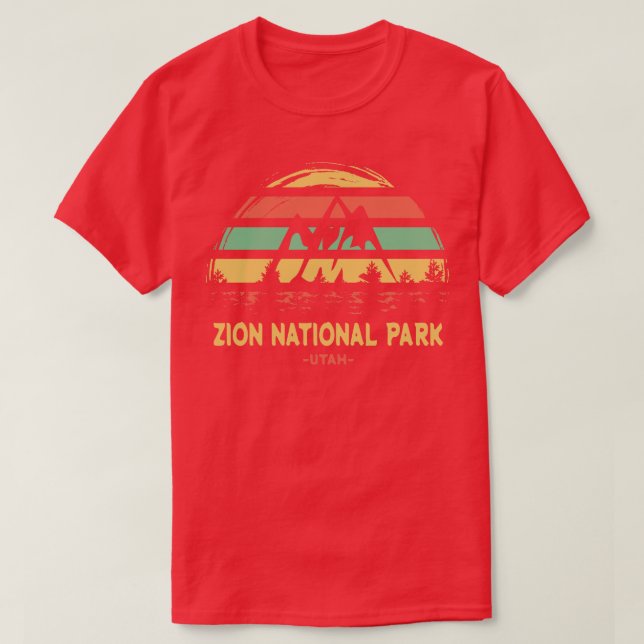 Camiseta Zion National Park Vintage 4 (Frente do Design)