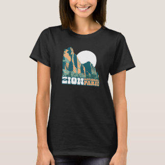 Camiseta Zion National Park WPA Poster Style Graphic Utah