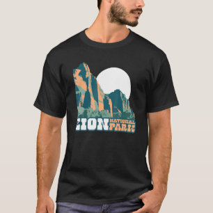 Camiseta Zion National Park WPA Poster Style Graphic Utah