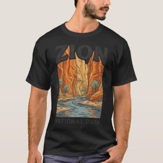 Camiseta Zion The Narrows Utah Parques Nacionais Ao Ar Livr