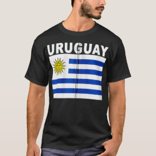 Camiseta Zip do Orgulho Nacional da Bandeira do Uruguai