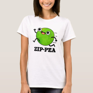 Camiseta Zip-pea Engraçado Zippy Pea Pun