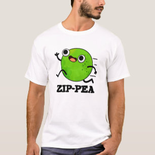 Camiseta Zip-pea Engraçado Zippy Pea Pun