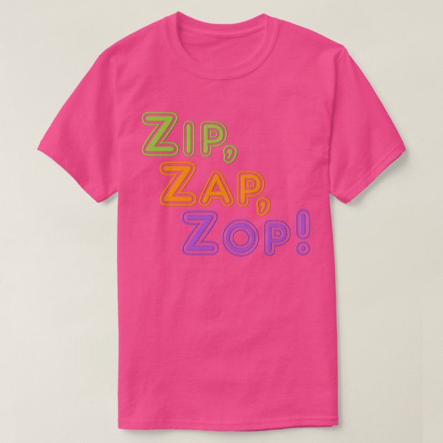 Camiseta Zip Zap Zop (Frente do Design)