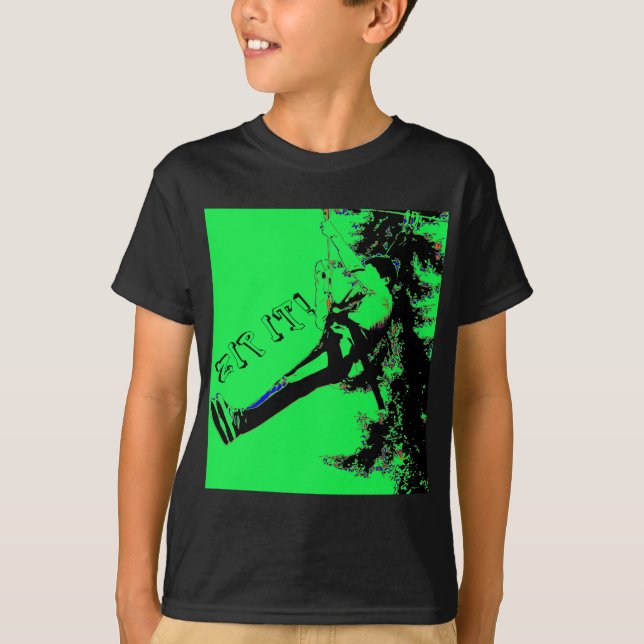 Camiseta Zip! - Zipliner Rider (Frente)