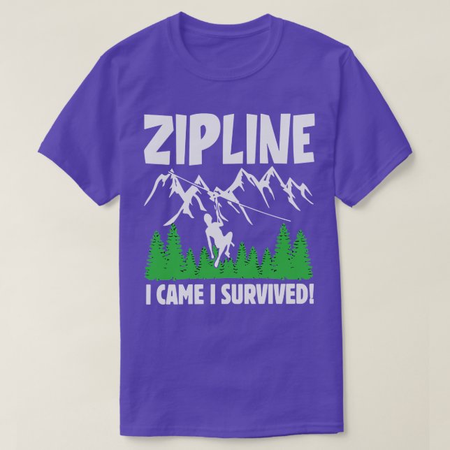 Camiseta Zipline torna tudo muito bom aventura (Frente do Design)