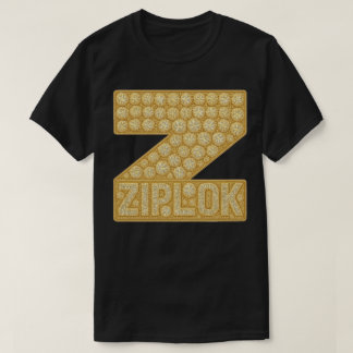 Camiseta - Ziplok - Logotipo Diamante Dourado