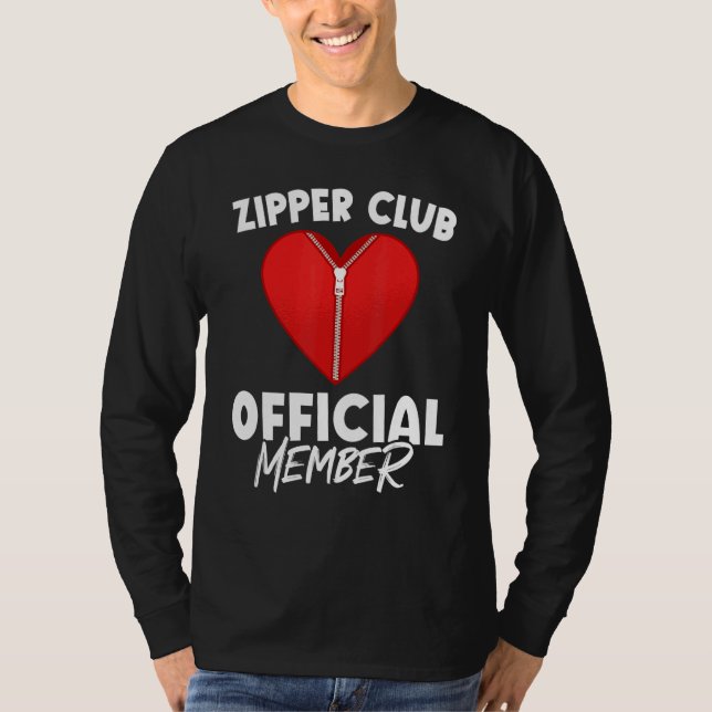 Camiseta Zipper Club Open Heart Surgery Recovery (Frente)