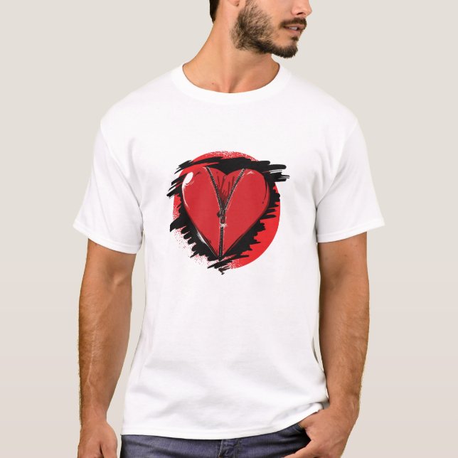 Camiseta Zipper Heart (Frente)