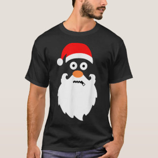 Camiseta ZipperMouth Papai Noel Grande Cabeça Engraçado Nat