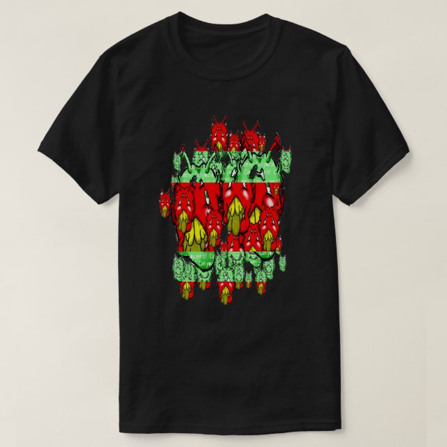 Camiseta Zippy Trippy Alienígena Dazs G-Y (Frente do Design)