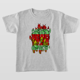 Camiseta Zippy Trippy Alienígena fica com os dentes verdes