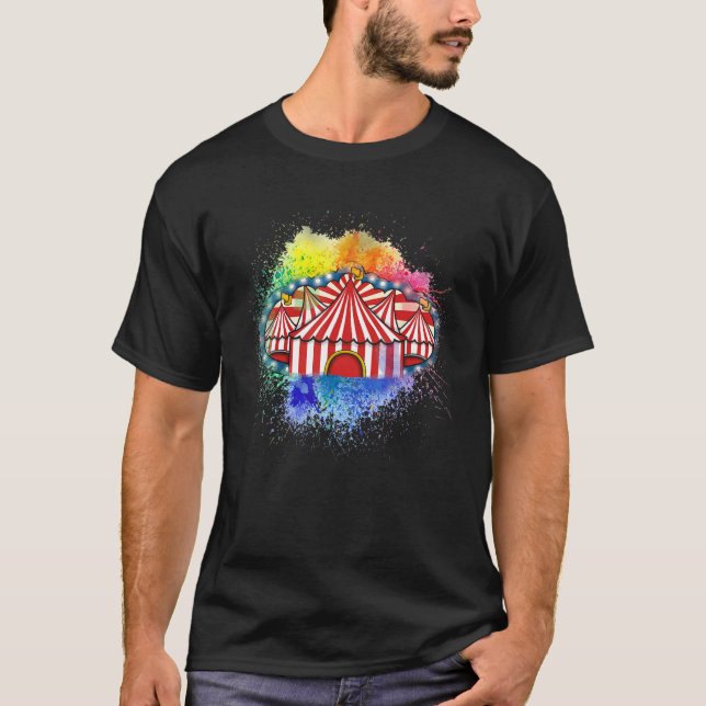 Camiseta Zirkus Tshirt Herren Damen Kinder Circus Party Gif (Frente)