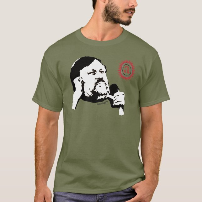 Camiseta Zizek que contempla o objet pequeno a: O t-shirt (Frente)