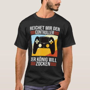Camiseta Zocken Reichet Mir Den Controller König Ps5 Consol