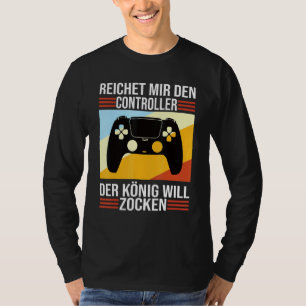 Camiseta Zocken Reichet Mir Den Controller König Ps5 Consol