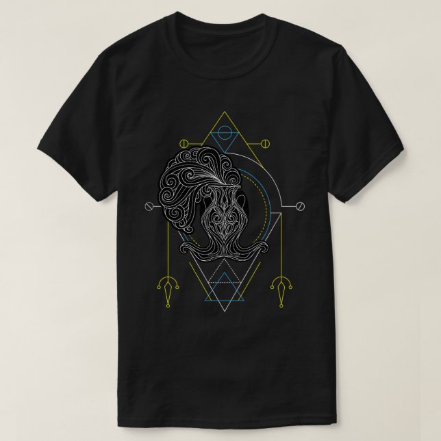 Camiseta Zodiac Aquarius (Frente do Design)