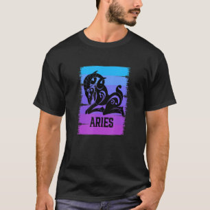 Camiseta Zodiac Aries Stuff Ram Símbolo Astrology Tarot Hor