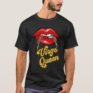 Camiseta Zodiac Astrology Lip Virgo Queen agosto