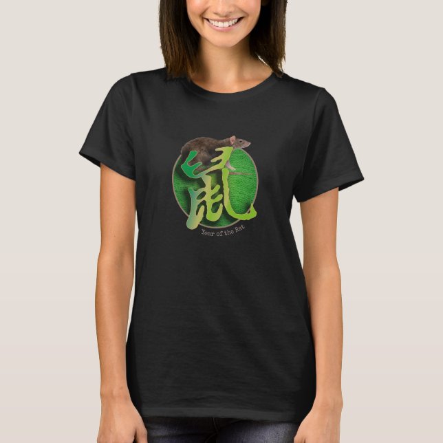 Camiseta Zodiac chinês "Rat" (Frente)