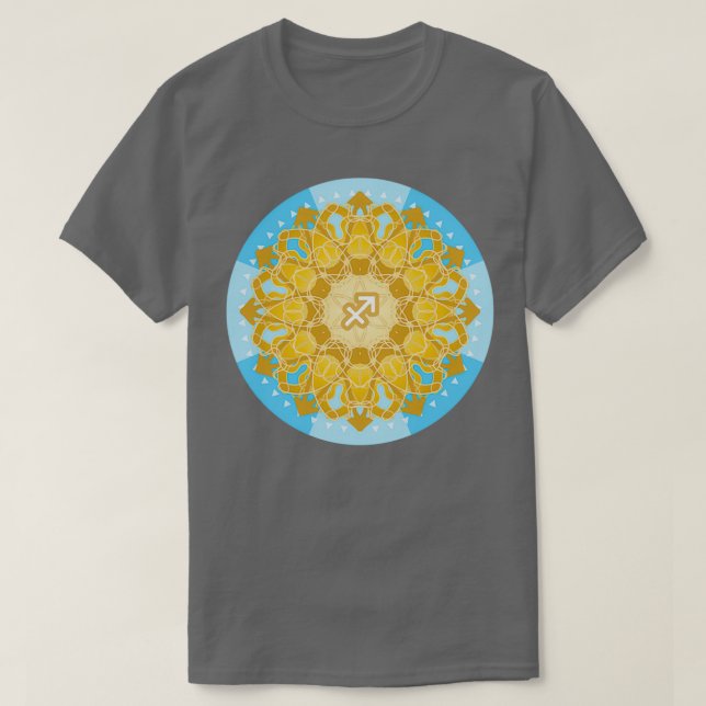 Camiseta Zodiac Mandala SAGITTARIUS (Frente do Design)