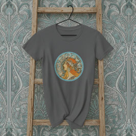 Camiseta Zodiac Retrato Alphonse Mucha