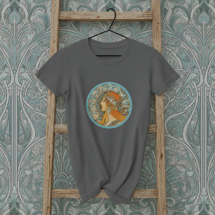 Camiseta Zodiac Retrato Alphonse Mucha