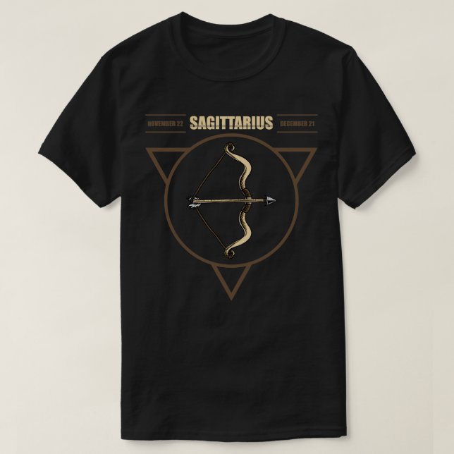 Camiseta Zodiac Sagittarius (Frente do Design)