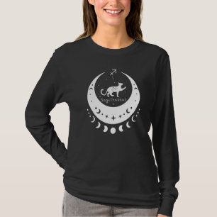 Camiseta Zodiac Sagittarius Horoscope Astrologia Cat Cresce